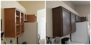 Cabinet refinishing